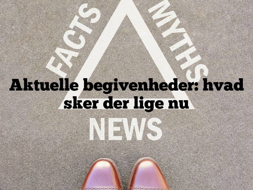 Aktuelle begivenheder: hvad sker der lige nu