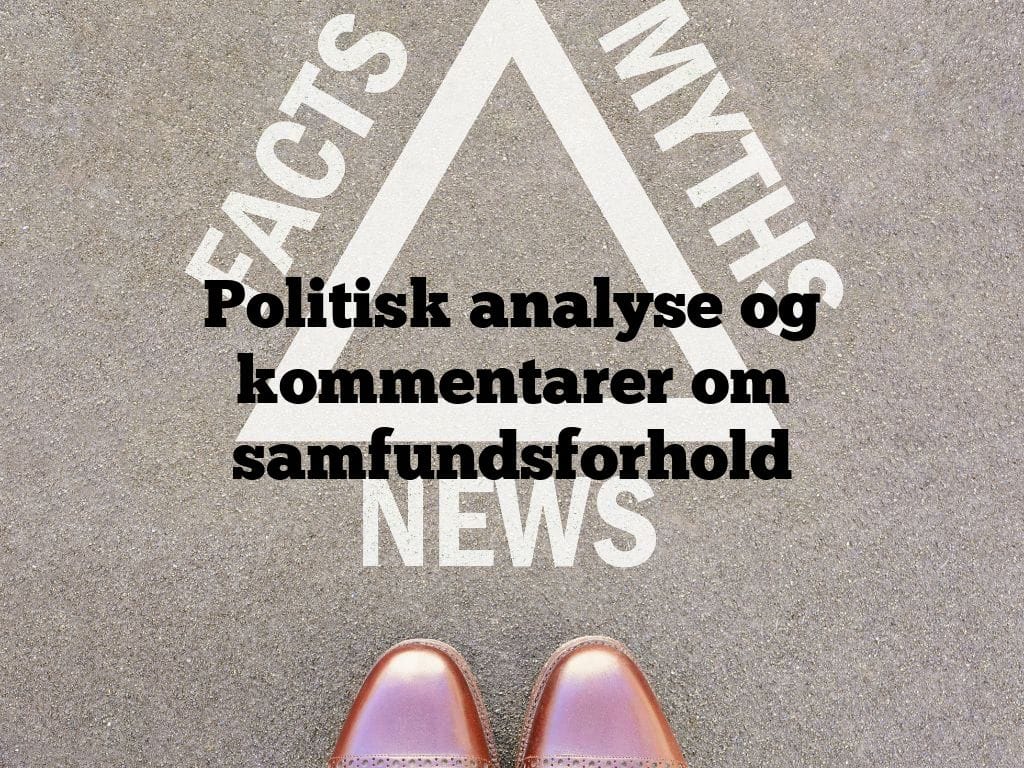 Politisk analyse og kommentarer om samfundsforhold